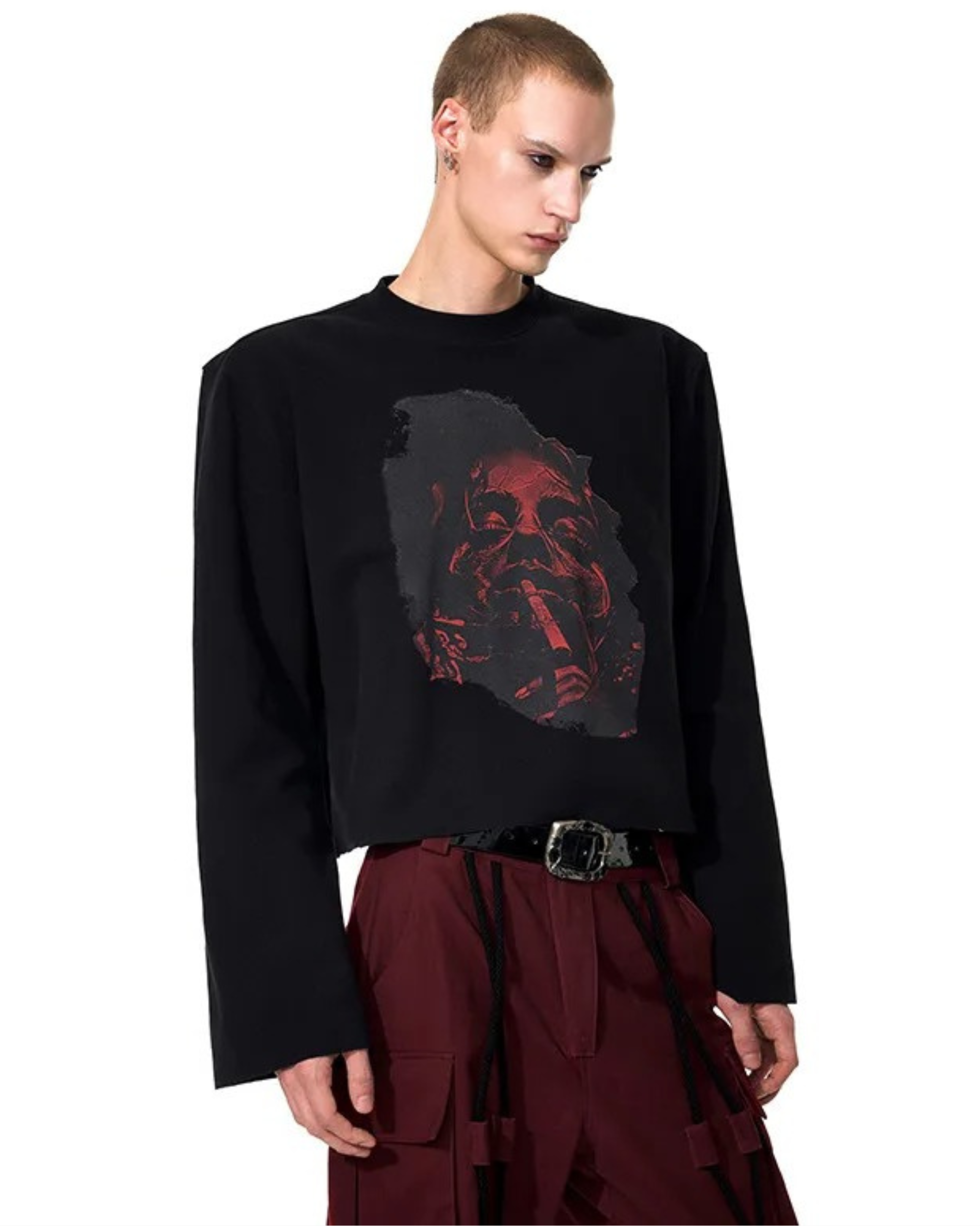 Distressed Print Longsleeve