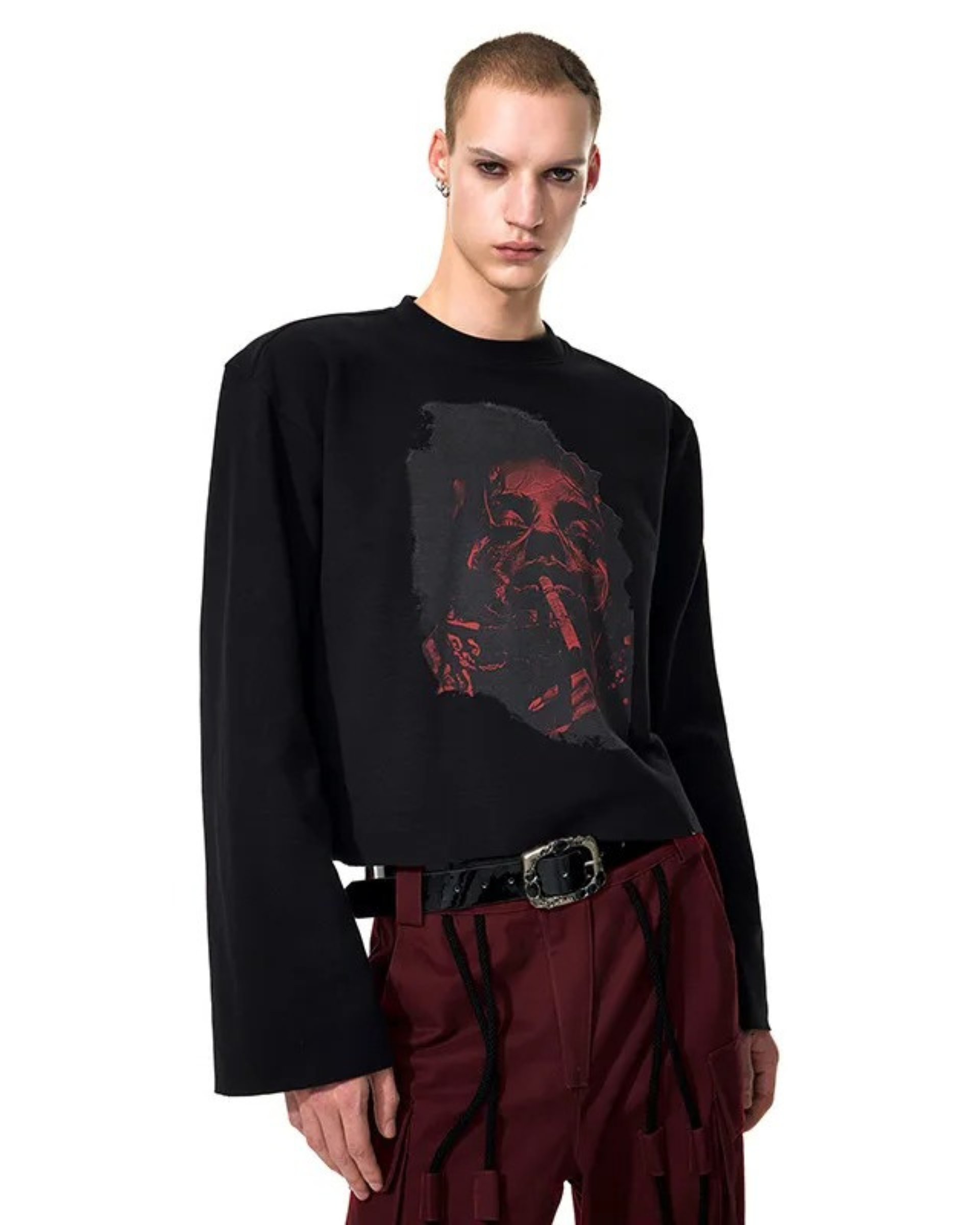 Distressed Print Longsleeve