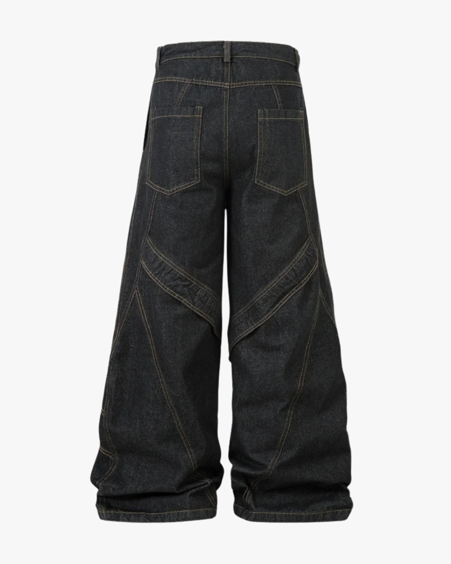 Phantom Stitch Wide-Leg Jeans